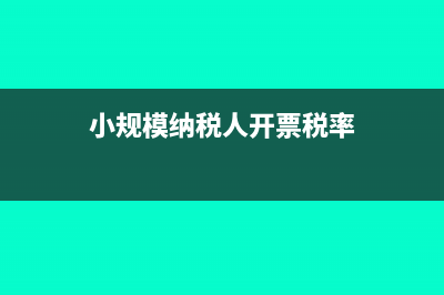 小規(guī)模納稅人開具專票會計如何處理?(小規(guī)模納稅人開票稅率)