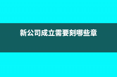 新公司成立需要去稅局提交哪些內(nèi)容(新公司成立需要刻哪些章)