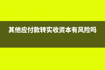 其他應(yīng)付款轉(zhuǎn)實(shí)收資本摘要怎么寫(xiě)(其他應(yīng)付款轉(zhuǎn)實(shí)收資本有風(fēng)險(xiǎn)嗎)