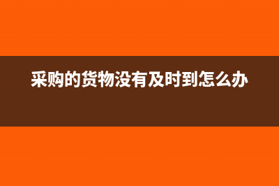 采購的貨物沒有發(fā)票怎么辦(采購的貨物沒有及時到怎么辦)