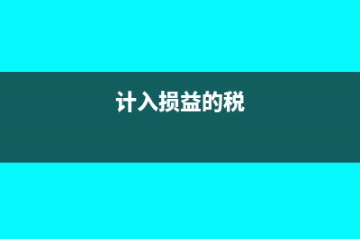 已計(jì)入損益的政府補(bǔ)助需要退回嗎(計(jì)入損益的稅)