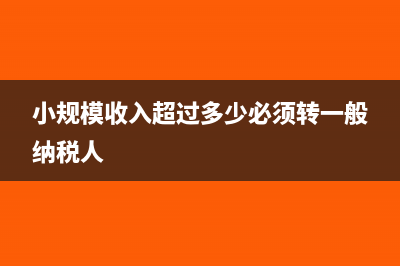 小規(guī)模收入超過(guò)9萬(wàn)但沒(méi)開(kāi)票要怎么納稅(小規(guī)模收入超過(guò)多少必須轉(zhuǎn)一般納稅人)