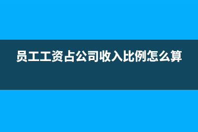 員工工資占公司總營業(yè)額的多少比例合理(員工工資占公司收入比例怎么算)