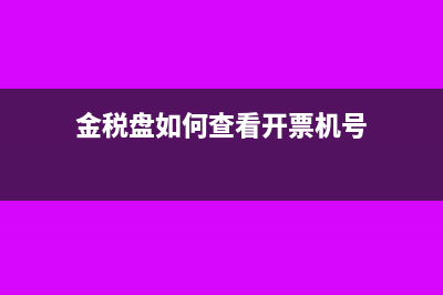 金稅盤如何查看開票明細(金稅盤如何查看開票機號)