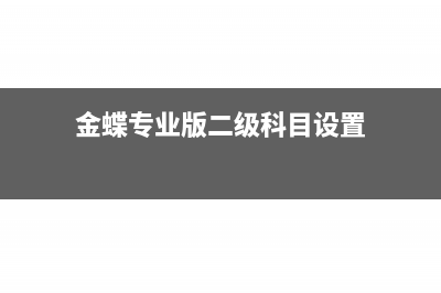 金蝶應(yīng)收二級(jí)科目99以后怎么設(shè)(金蝶專業(yè)版二級(jí)科目設(shè)置)