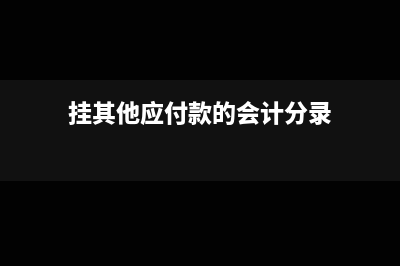 掛其他應(yīng)付款的收到發(fā)票后怎樣做帳(掛其他應(yīng)付款的會(huì)計(jì)分錄)