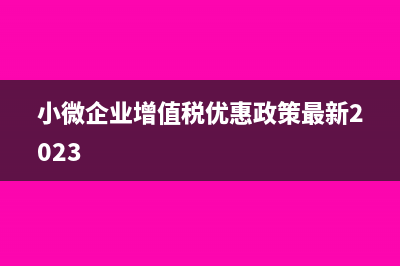 小微企業(yè)增值稅減免稅申報明細表怎么填(小微企業(yè)增值稅優(yōu)惠政策最新2023)