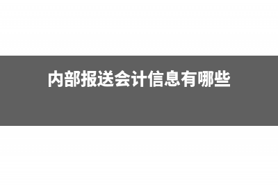 企業(yè)內(nèi)部會(huì)計(jì)報(bào)表包括哪些(內(nèi)部報(bào)送會(huì)計(jì)信息有哪些)