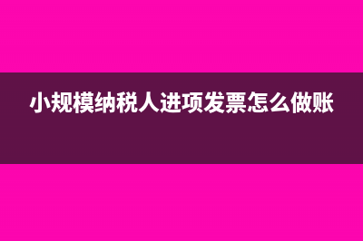 小規(guī)模納稅人進(jìn)項(xiàng)稅額可以抵扣嗎？(小規(guī)模納稅人進(jìn)項(xiàng)發(fā)票怎么做賬)