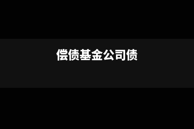 償債基金注入微利公益性項(xiàng)目的操作模式(償債基金公司債)