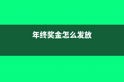 全年年終獎如何申報個人所得稅(年終獎金怎么發(fā)放)