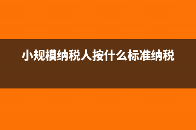 小規(guī)模納稅人按3%的征收率是正確的嗎？(小規(guī)模納稅人按什么標(biāo)準(zhǔn)納稅)