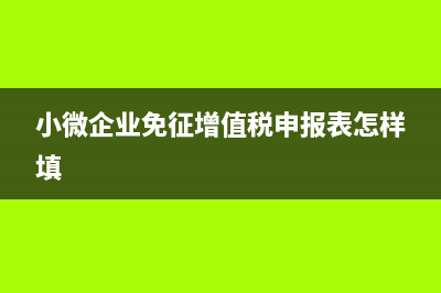 小微企業(yè)免征增值稅，發(fā)票選擇什么稅率？(小微企業(yè)免征增值稅申報(bào)表怎樣填)