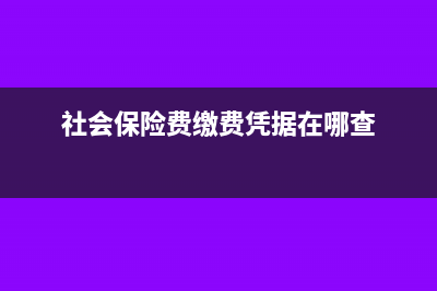 社會保險費繳費人存款賬戶是什么(社會保險費繳費憑據(jù)在哪查)