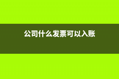 公司什么發(fā)票可以抵稅?(公司什么發(fā)票可以入賬)