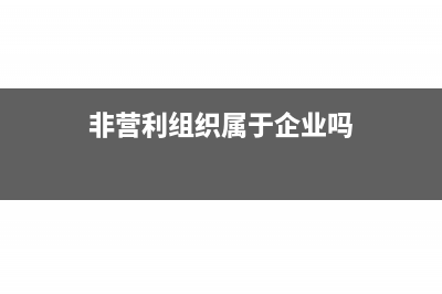 非營(yíng)利組織屬于免稅收入的收入有哪些?(非營(yíng)利組織屬于企業(yè)嗎)