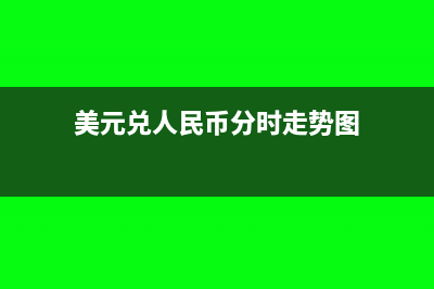 美元兌人民幣分錄怎么做?(美元兌人民幣分時走勢圖)