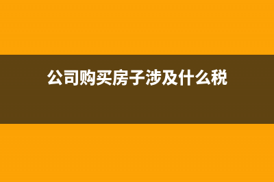 公司買房子涉及到的契稅和印花稅怎么做賬?(公司購買房子涉及什么稅)