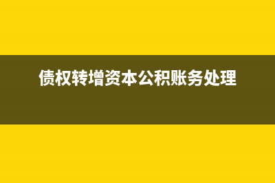 債權(quán)轉(zhuǎn)增資本的賬務(wù)處理怎么處理?(債權(quán)轉(zhuǎn)增資本公積賬務(wù)處理)