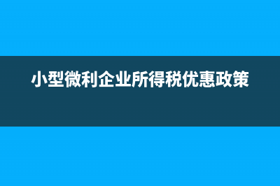 小型微利企業(yè)所得稅報表填寫的要點是？(小型微利企業(yè)所得稅優(yōu)惠政策)