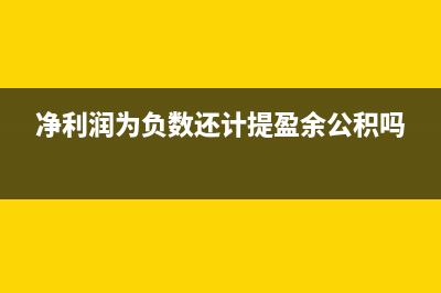 凈利潤為負(fù)數(shù)還用提所得稅嗎？(凈利潤為負(fù)數(shù)還計(jì)提盈余公積嗎)