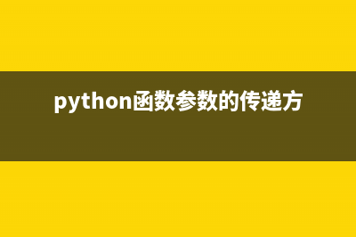 python中函數(shù)傳參詳解(python函數(shù)參數(shù)的傳遞方法)