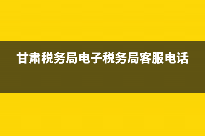 甘肅稅務(wù)局電子稅務(wù)申報步驟？ (甘肅稅務(wù)局電子稅務(wù)局客服電話)