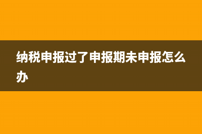 納稅申報期過了怎么辦？ (納稅申報過了申報期未申報怎么辦)