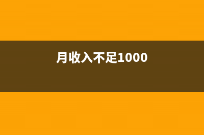 每月收入不足1000元能辦低保？ (月收入不足1000)