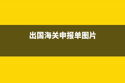 出國海關(guān)申報單怎么填寫？ (出國海關(guān)申報單圖片)