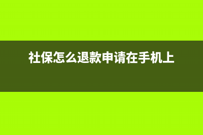 社保怎么退款申請流程 (社保怎么退款申請在手機上)